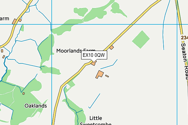EX10 0QW map - OS VectorMap District (Ordnance Survey) EX10 0QW map - OS VectorMap District (Ordnance Survey)