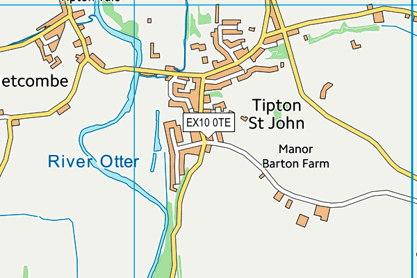 EX10 0TE map - OS VectorMap District (Ordnance Survey) EX10 0TE map - OS VectorMap District (Ordnance Survey)