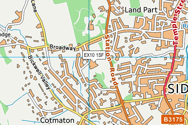EX10 1SF map - OS VectorMap District (Ordnance Survey) EX10 1SF map - OS VectorMap District (Ordnance Survey)