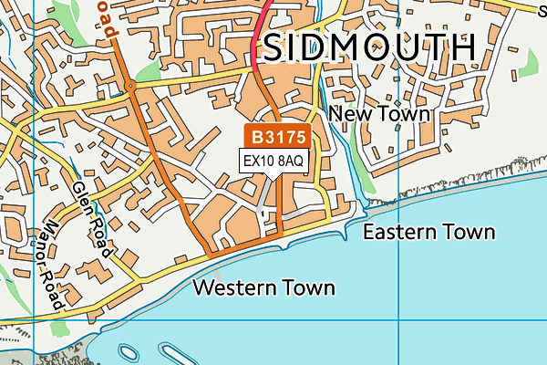 EX10 8AQ map - OS VectorMap District (Ordnance Survey) EX10 8AQ map - OS VectorMap District (Ordnance Survey)