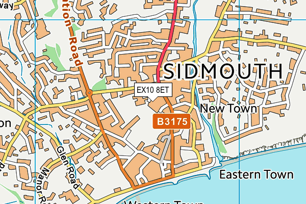 EX10 8ET map - OS VectorMap District (Ordnance Survey) EX10 8ET map - OS VectorMap District (Ordnance Survey)