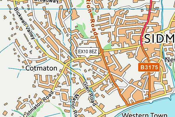 EX10 8EZ map - OS VectorMap District (Ordnance Survey) EX10 8EZ map - OS VectorMap District (Ordnance Survey)