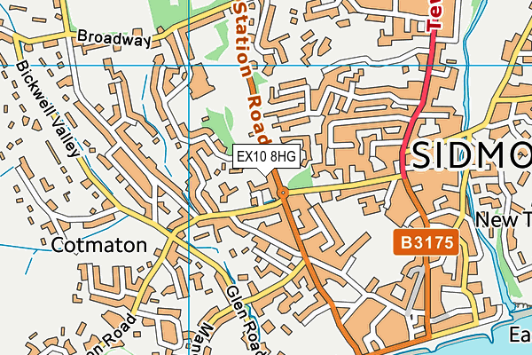 EX10 8HG map - OS VectorMap District (Ordnance Survey) EX10 8HG map - OS VectorMap District (Ordnance Survey)