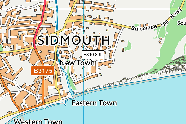 EX10 8JL map - OS VectorMap District (Ordnance Survey) EX10 8JL map - OS VectorMap District (Ordnance Survey)
