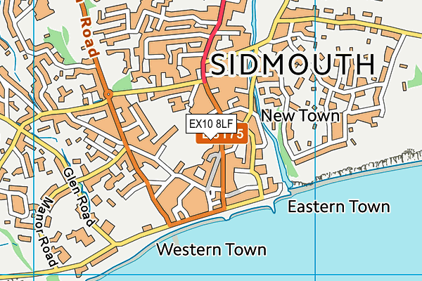 EX10 8LF map - OS VectorMap District (Ordnance Survey) EX10 8LF map - OS VectorMap District (Ordnance Survey)