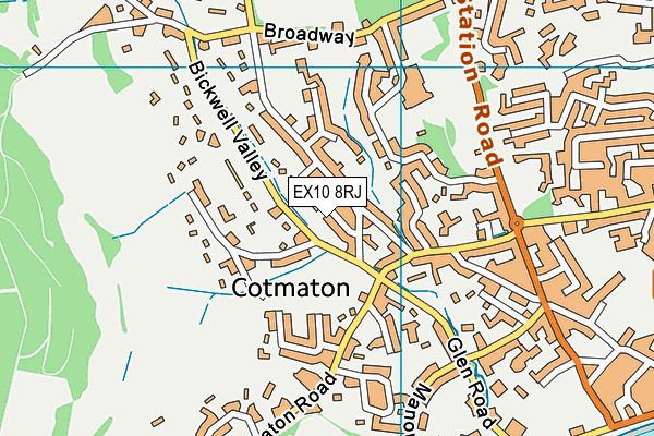 EX10 8RJ map - OS VectorMap District (Ordnance Survey) EX10 8RJ map - OS VectorMap District (Ordnance Survey)