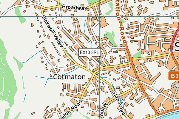 EX10 8RL map - OS VectorMap District (Ordnance Survey) EX10 8RL map - OS VectorMap District (Ordnance Survey)