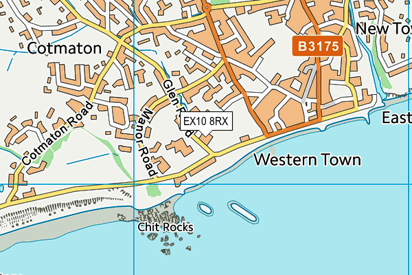 EX10 8RX map - OS VectorMap District (Ordnance Survey) EX10 8RX map - OS VectorMap District (Ordnance Survey)