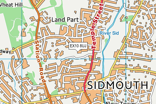 EX10 8UJ map - OS VectorMap District (Ordnance Survey) EX10 8UJ map - OS VectorMap District (Ordnance Survey)