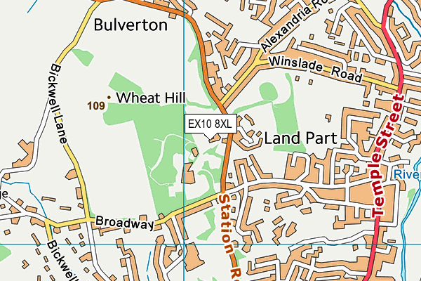 EX10 8XL map - OS VectorMap District (Ordnance Survey) EX10 8XL map - OS VectorMap District (Ordnance Survey)