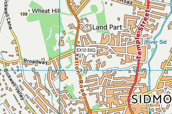 EX10 8XQ map - OS VectorMap District (Ordnance Survey) EX10 8XQ map - OS VectorMap District (Ordnance Survey)