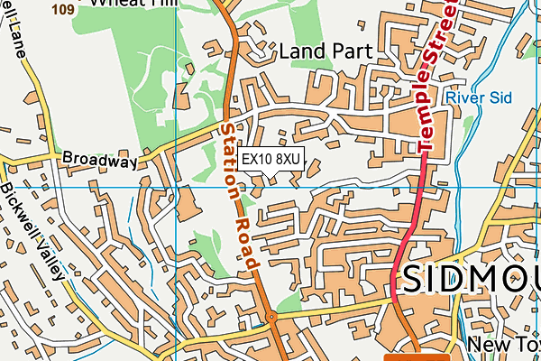 EX10 8XU map - OS VectorMap District (Ordnance Survey) EX10 8XU map - OS VectorMap District (Ordnance Survey)