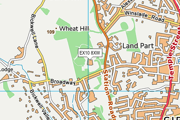EX10 8XW map - OS VectorMap District (Ordnance Survey) EX10 8XW map - OS VectorMap District (Ordnance Survey)