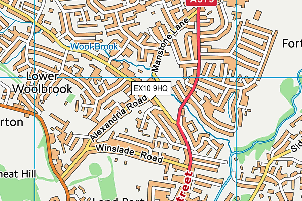 EX10 9HQ map - OS VectorMap District (Ordnance Survey) EX10 9HQ map - OS VectorMap District (Ordnance Survey)