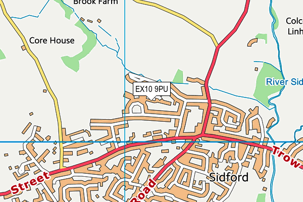 EX10 9PU map - OS VectorMap District (Ordnance Survey) EX10 9PU map - OS VectorMap District (Ordnance Survey)