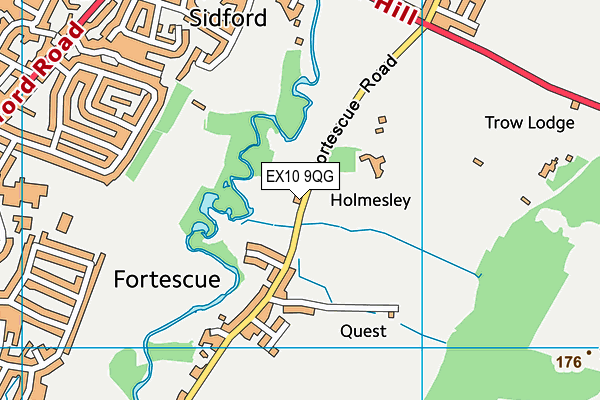 EX10 9QG map - OS VectorMap District (Ordnance Survey) EX10 9QG map - OS VectorMap District (Ordnance Survey)