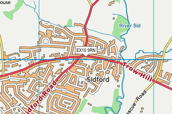 EX10 9RN map - OS VectorMap District (Ordnance Survey) EX10 9RN map - OS VectorMap District (Ordnance Survey)