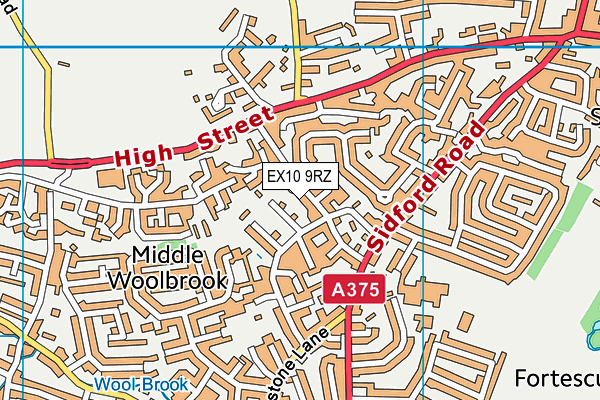 EX10 9RZ map - OS VectorMap District (Ordnance Survey) EX10 9RZ map - OS VectorMap District (Ordnance Survey)