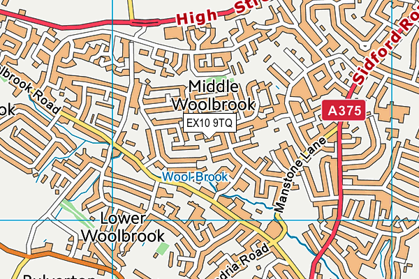 EX10 9TQ map - OS VectorMap District (Ordnance Survey) EX10 9TQ map - OS VectorMap District (Ordnance Survey)