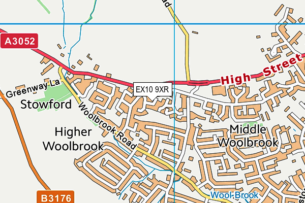 EX10 9XR map - OS VectorMap District (Ordnance Survey) EX10 9XR map - OS VectorMap District (Ordnance Survey)
