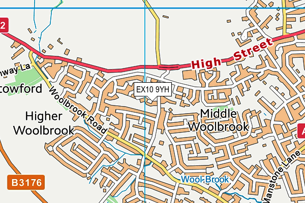 EX10 9YH map - OS VectorMap District (Ordnance Survey) EX10 9YH map - OS VectorMap District (Ordnance Survey)