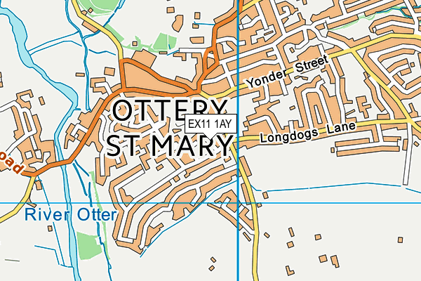EX11 1AY map - OS VectorMap District (Ordnance Survey) EX11 1AY map - OS VectorMap District (Ordnance Survey)