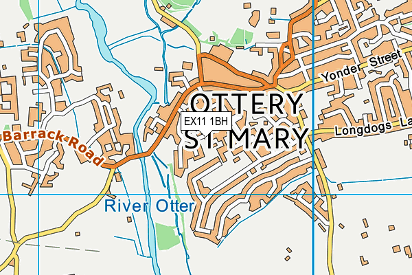 EX11 1BH map - OS VectorMap District (Ordnance Survey) EX11 1BH map - OS VectorMap District (Ordnance Survey)