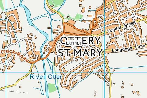 EX11 1BJ map - OS VectorMap District (Ordnance Survey) EX11 1BJ map - OS VectorMap District (Ordnance Survey)