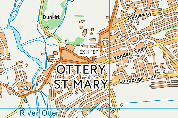 EX11 1BP map - OS VectorMap District (Ordnance Survey) EX11 1BP map - OS VectorMap District (Ordnance Survey)