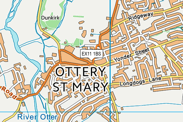EX11 1BS map - OS VectorMap District (Ordnance Survey) EX11 1BS map - OS VectorMap District (Ordnance Survey)