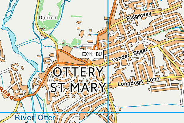 EX11 1BU map - OS VectorMap District (Ordnance Survey) EX11 1BU map - OS VectorMap District (Ordnance Survey)