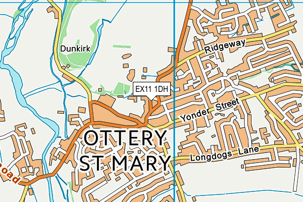 EX11 1DH map - OS VectorMap District (Ordnance Survey) EX11 1DH map - OS VectorMap District (Ordnance Survey)