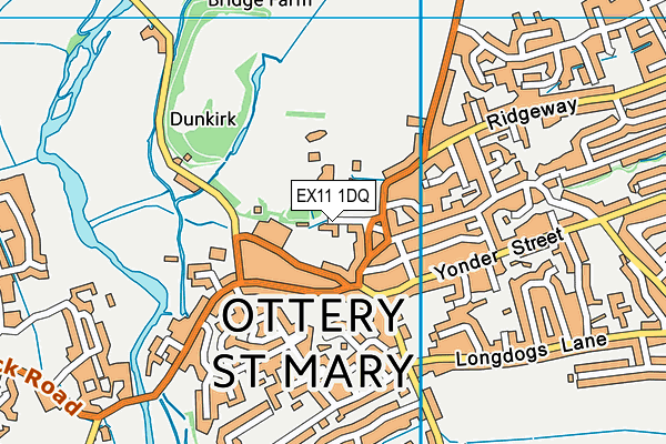 EX11 1DQ map - OS VectorMap District (Ordnance Survey) EX11 1DQ map - OS VectorMap District (Ordnance Survey)