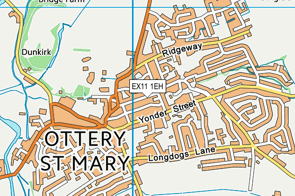 EX11 1EH map - OS VectorMap District (Ordnance Survey) EX11 1EH map - OS VectorMap District (Ordnance Survey)