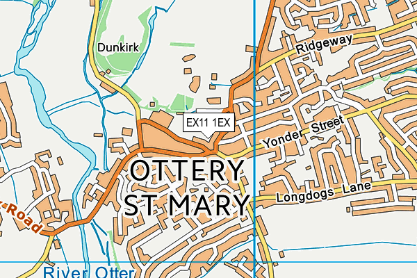 EX11 1EX map - OS VectorMap District (Ordnance Survey) EX11 1EX map - OS VectorMap District (Ordnance Survey)