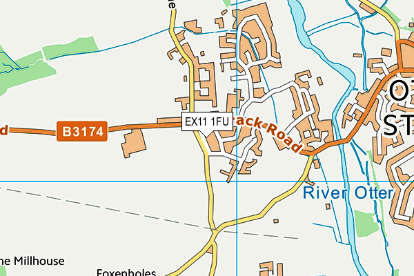 EX11 1FU map - OS VectorMap District (Ordnance Survey) EX11 1FU map - OS VectorMap District (Ordnance Survey)