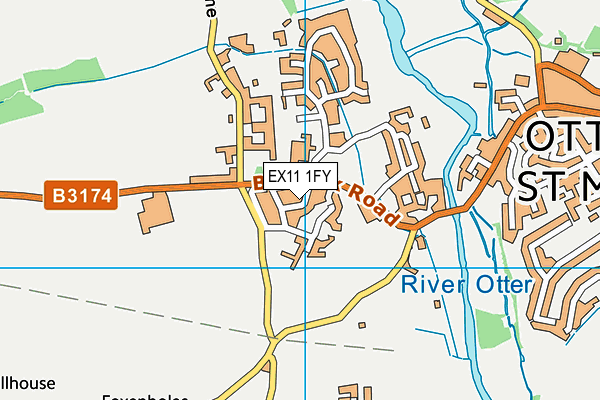 EX11 1FY map - OS VectorMap District (Ordnance Survey) EX11 1FY map - OS VectorMap District (Ordnance Survey)