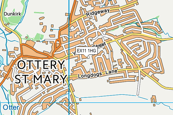 EX11 1HG map - OS VectorMap District (Ordnance Survey) EX11 1HG map - OS VectorMap District (Ordnance Survey)