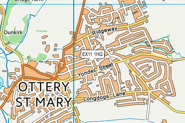 EX11 1HQ map - OS VectorMap District (Ordnance Survey) EX11 1HQ map - OS VectorMap District (Ordnance Survey)