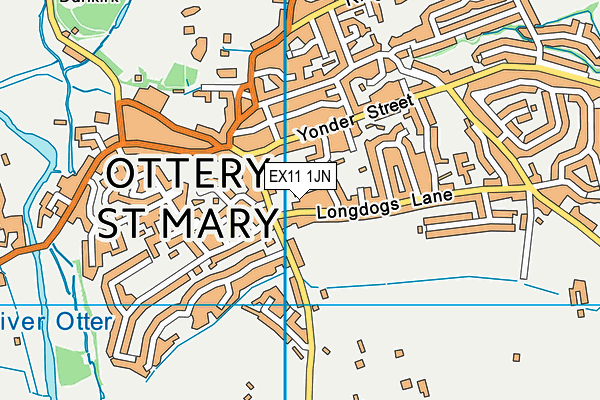 EX11 1JN map - OS VectorMap District (Ordnance Survey) EX11 1JN map - OS VectorMap District (Ordnance Survey)