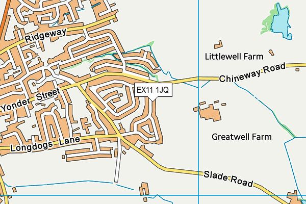 EX11 1JQ map - OS VectorMap District (Ordnance Survey) EX11 1JQ map - OS VectorMap District (Ordnance Survey)