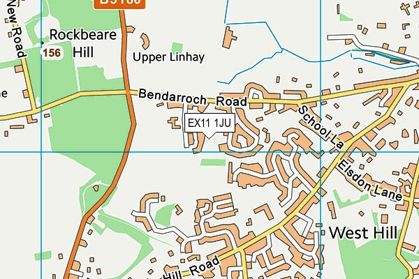 EX11 1JU map - OS VectorMap District (Ordnance Survey) EX11 1JU map - OS VectorMap District (Ordnance Survey)