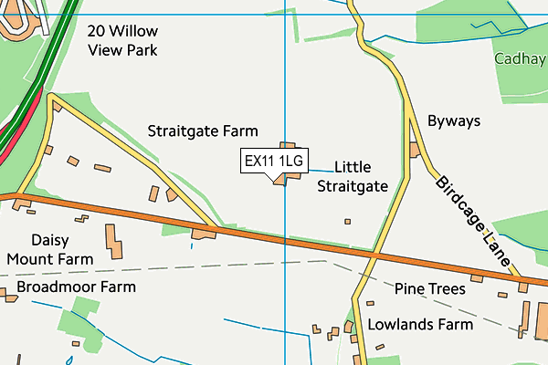 EX11 1LG map - OS VectorMap District (Ordnance Survey) EX11 1LG map - OS VectorMap District (Ordnance Survey)