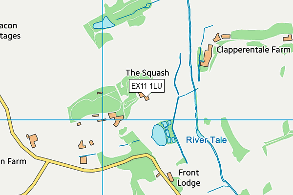 EX11 1LU map - OS VectorMap District (Ordnance Survey)