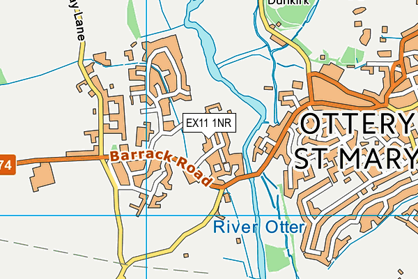EX11 1NR map - OS VectorMap District (Ordnance Survey) EX11 1NR map - OS VectorMap District (Ordnance Survey)