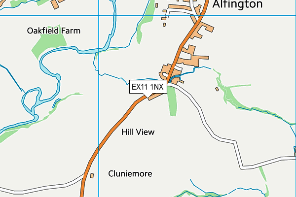 EX11 1NX map - OS VectorMap District (Ordnance Survey) EX11 1NX map - OS VectorMap District (Ordnance Survey)