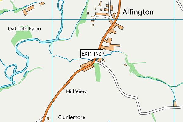 EX11 1NZ map - OS VectorMap District (Ordnance Survey) EX11 1NZ map - OS VectorMap District (Ordnance Survey)