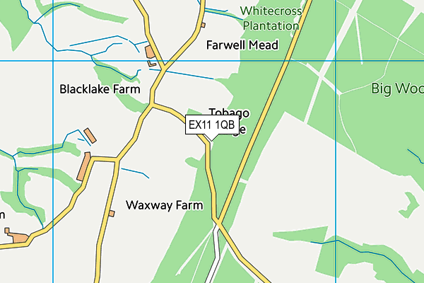 EX11 1QB map - OS VectorMap District (Ordnance Survey) EX11 1QB map - OS VectorMap District (Ordnance Survey)
