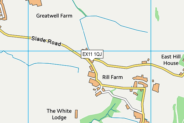 EX11 1QJ map - OS VectorMap District (Ordnance Survey) EX11 1QJ map - OS VectorMap District (Ordnance Survey)