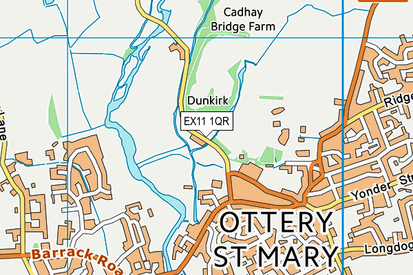 EX11 1QR map - OS VectorMap District (Ordnance Survey) EX11 1QR map - OS VectorMap District (Ordnance Survey)